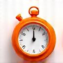 Stopwatch icon representing speed